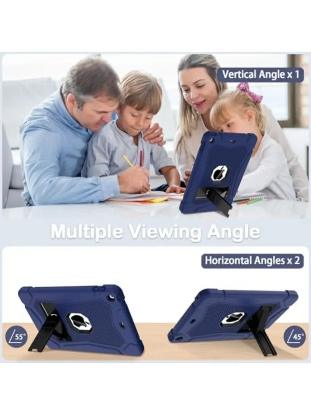 Stylish iPad 10.2 Case for 7th/8th/9th Gen - Durable, Lightweight, Shockproof